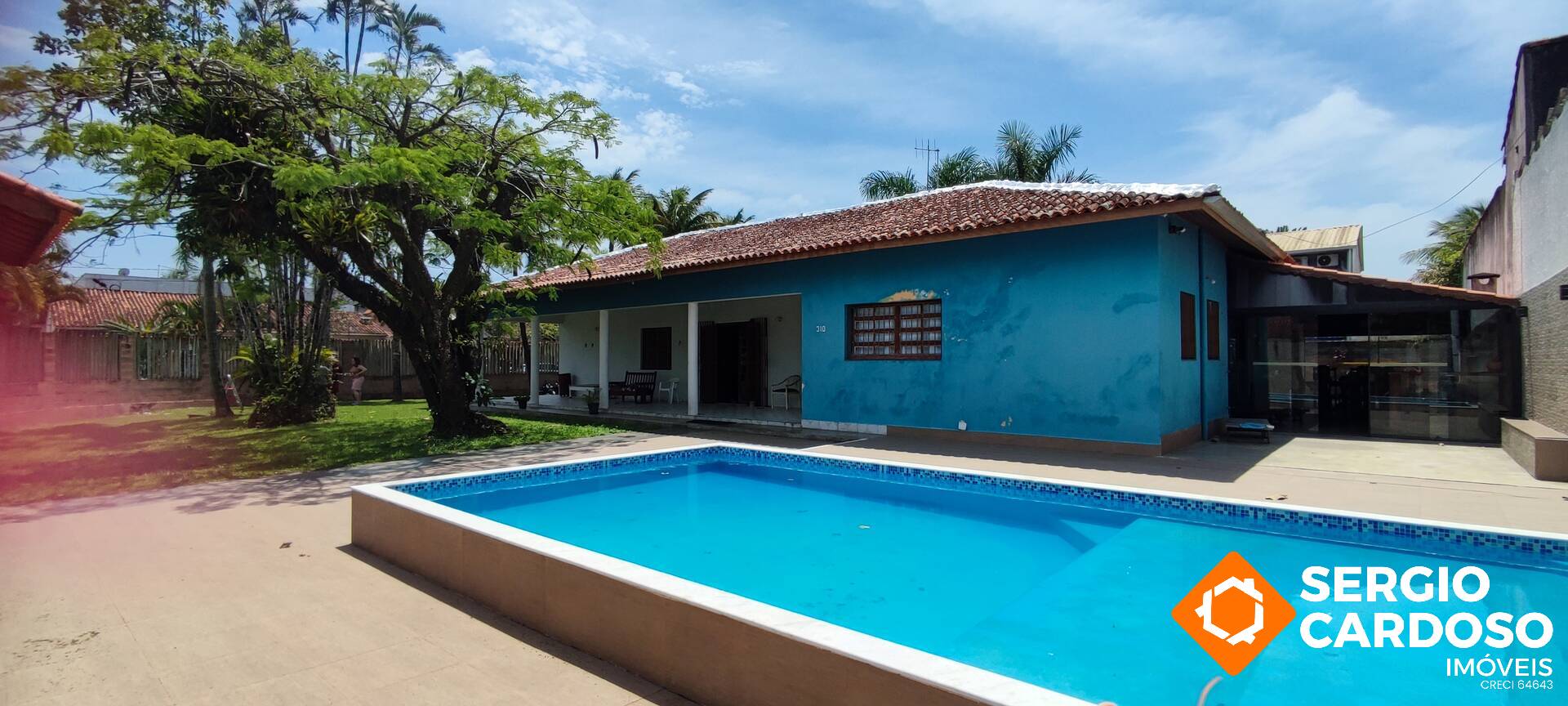 CASA EM AMPLO TERRENO DE 1.070M² – IDEAL PARA POUSADA – ITANHAÉM/SP