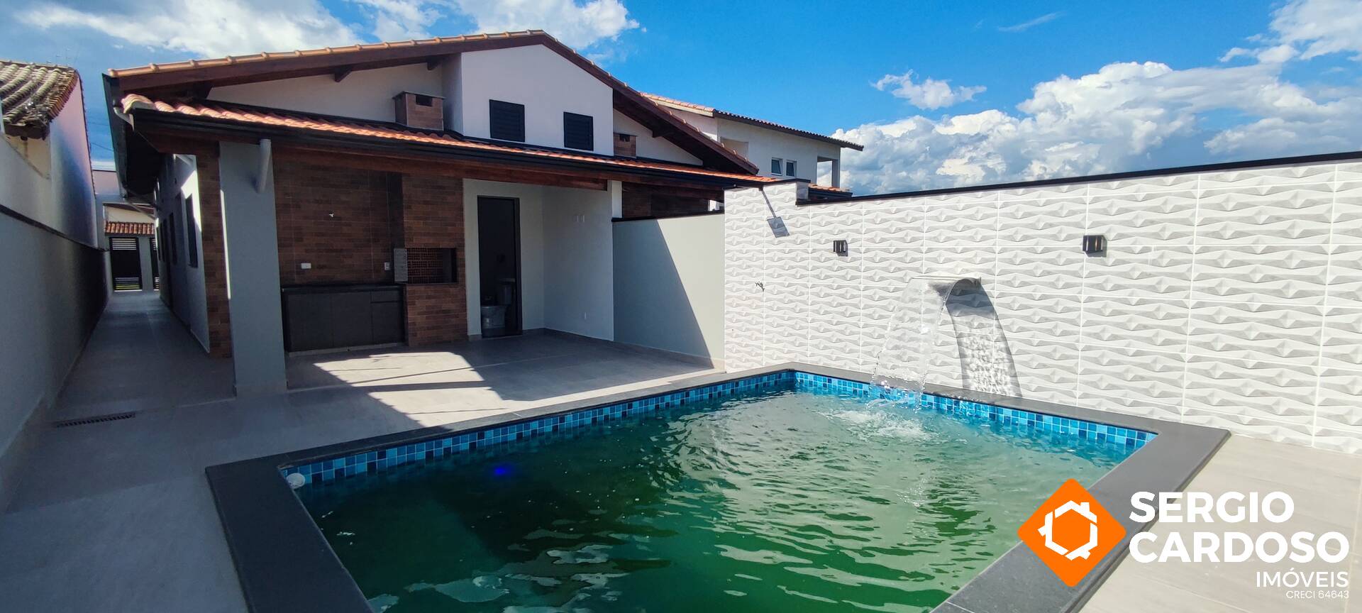 CASA NA PRAIA COM PISCINA E ESPACO GOURMET NO CIBRATEL! 3 QUARTOS ITANHAEM